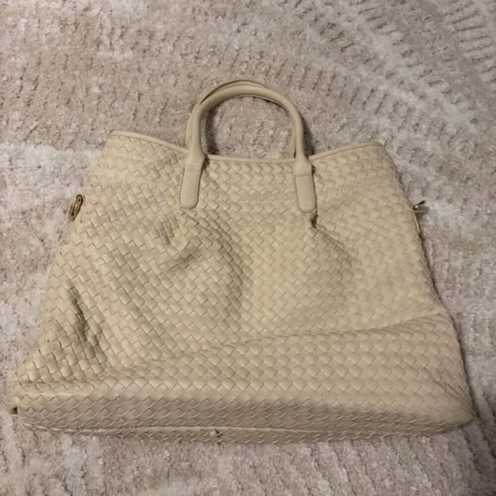 Large White Tote Bag